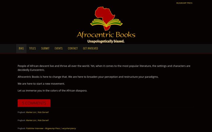 Screenshot of afrocentricbooks.com