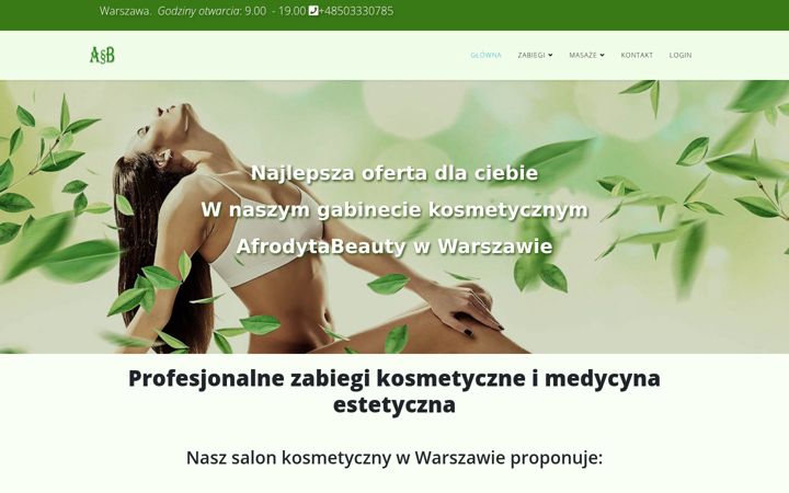 Zrzut ekranu afrodytabeauty.pl
