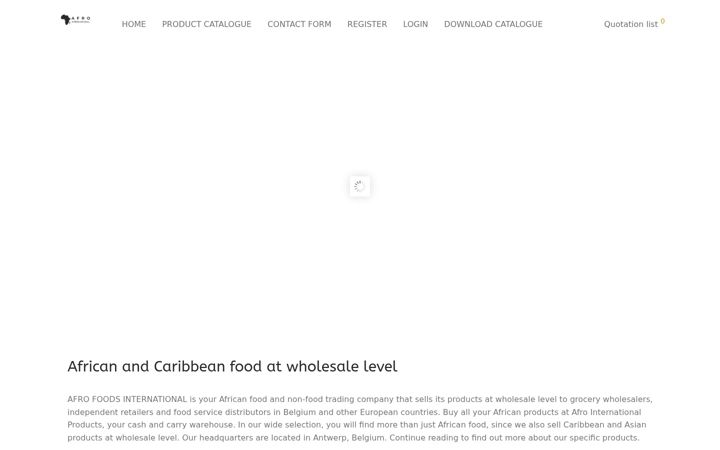 Screenshot of afrofoodsinternational.com