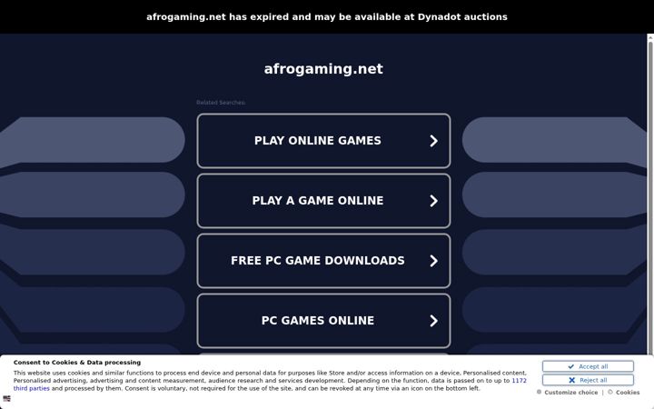 Screenshot of afrogaming.net
