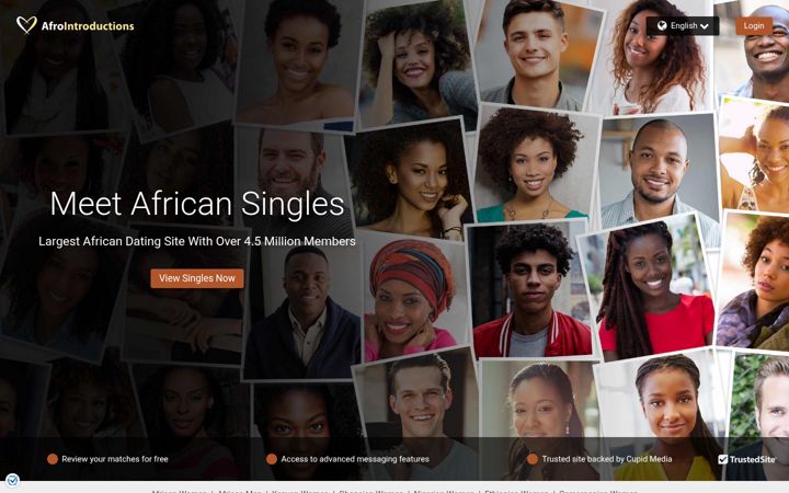 Screenshot di afrointroductions.com