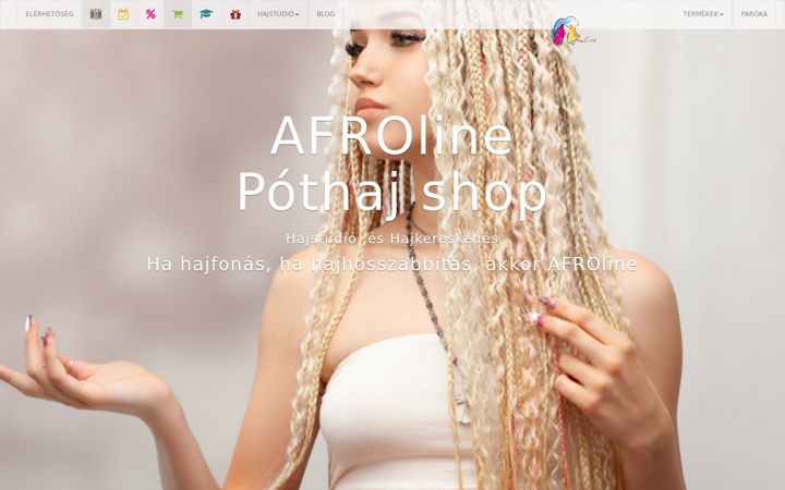 Screenshot of afroline.hu