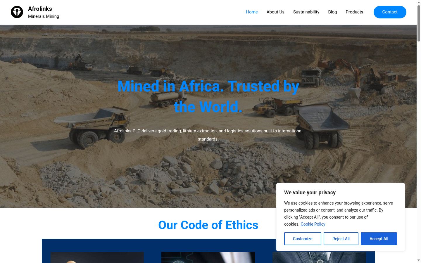 Screenshot tal-banner tal-kunsens muri qabel kwalunkwe interazzjoni