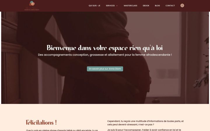Screenshot of afromaternity.com