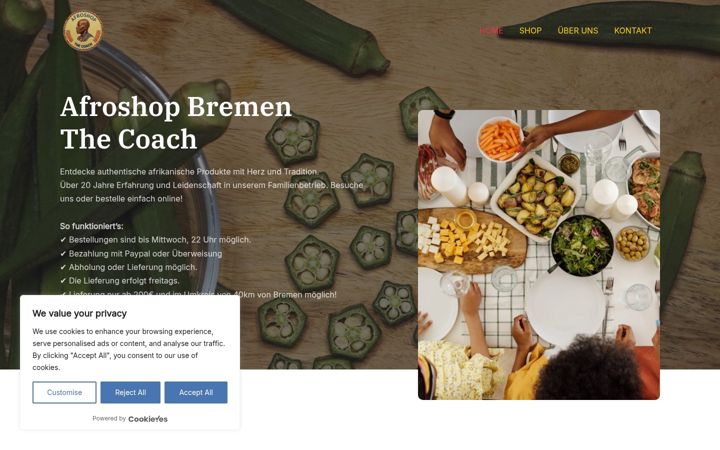 Skærmbillede af afroshop-bremen.de