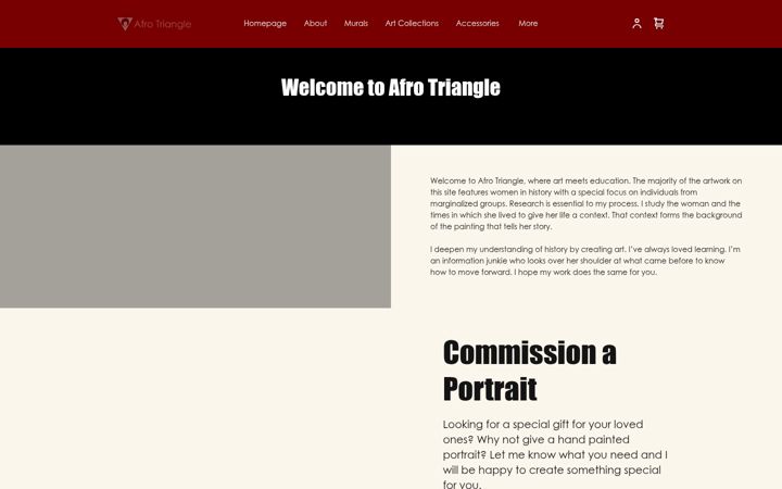 Screenshot of afrotriangle.com