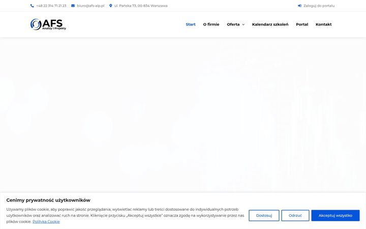 Captura de pantalla de afs-aip.pl