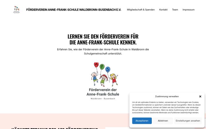 Screenshot of afs-foerderverein-waldbronn.de