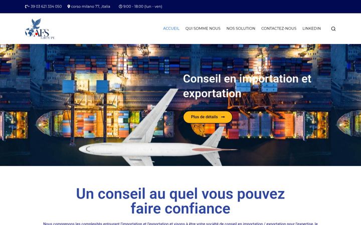 Screenshot of afs-groupe.com