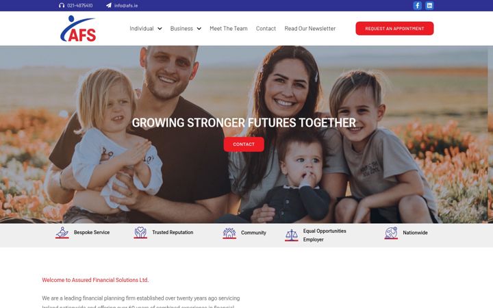 Ekrānuzņēmums no afs.ie