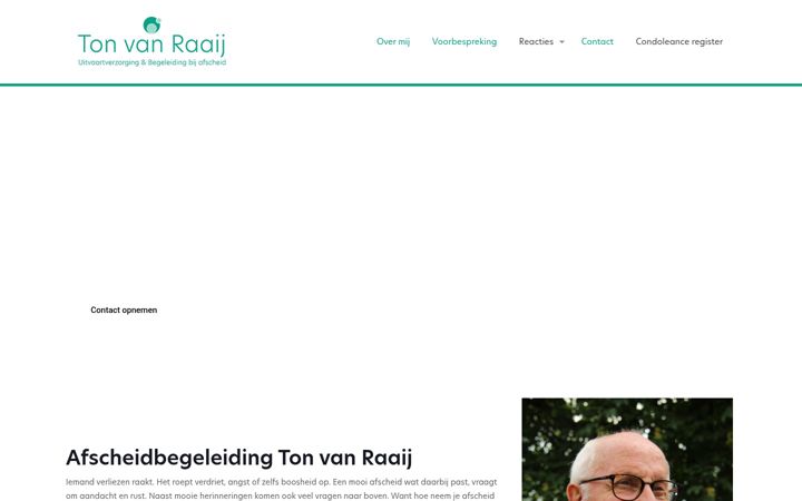 Screenshot of afscheidbegeleidingtonvanraaij.nl