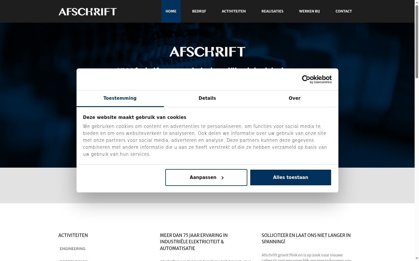 Captură de ecran a bannerului de consimțământ afișat înainte de orice interacțiune