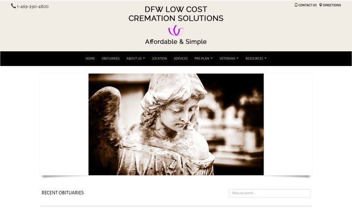 Screenshot of afscremationservices.com