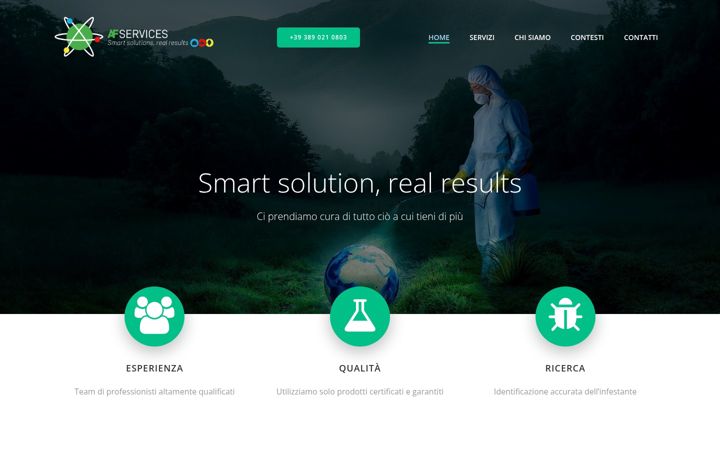 Екранна снимка на afservices.it
