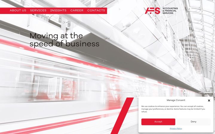 Екранна снимка на afservices.net