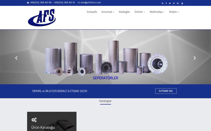 Screenshot of afsfiltre.com