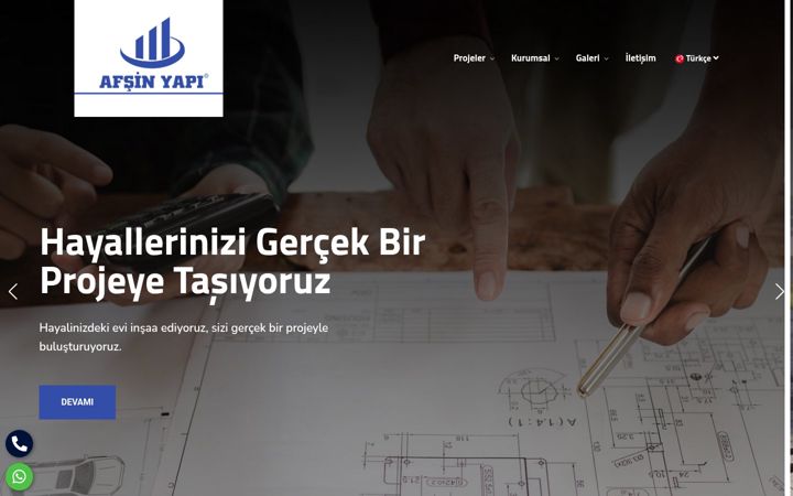 Screenshot of afsinyapi.com