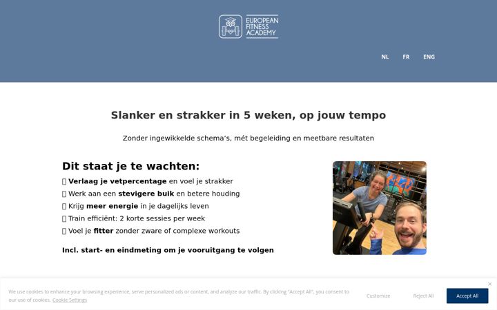 Screenshot of afslankonderzoek.be