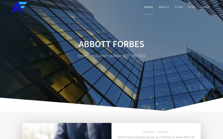 Screenshot di afslaw.co.uk