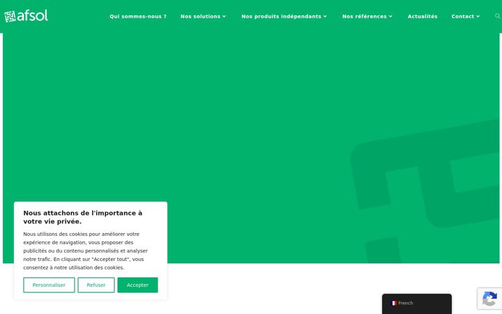 Screenshot of afsol.fr