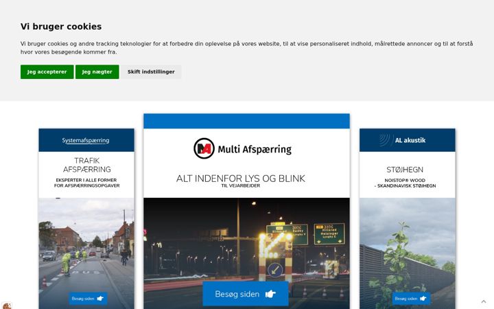 Kuvakaappaus sivustosta afspaerring.dk