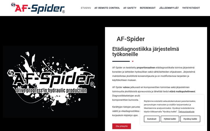 Screenshot of afspider.com