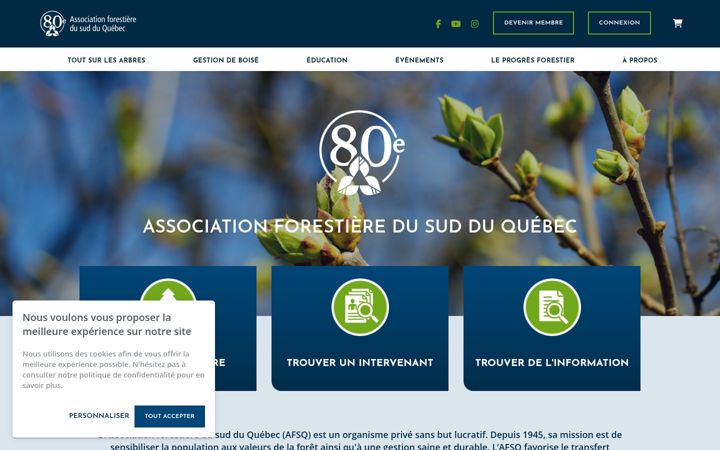 Screenshot of afsq.org