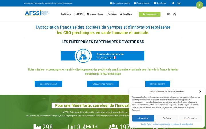 Screenshot of afssi.fr