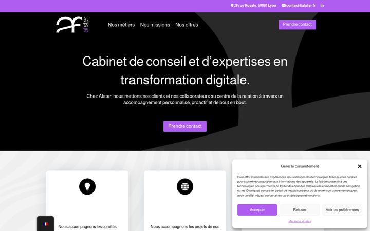 Screenshot of afster.fr