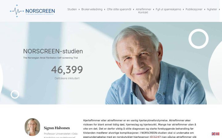 Screenshot of afstudien.no