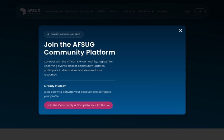 Screenshot of afsug.com