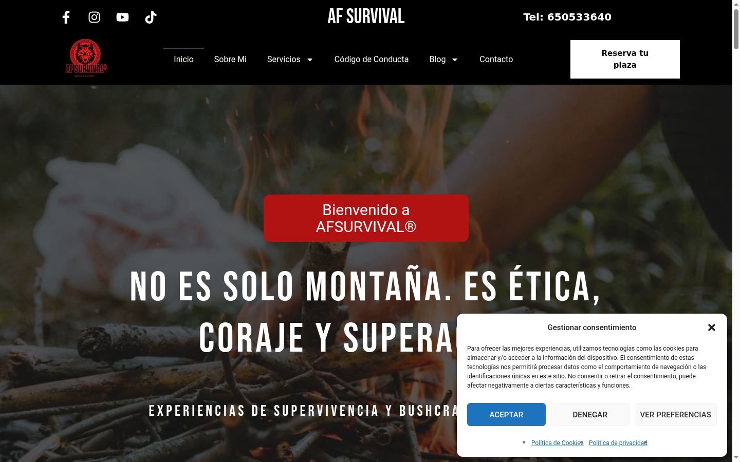 Screenshot tal-banner tal-kunsens muri qabel kwalunkwe interazzjoni