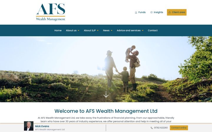 Screenshot του afswm.co.uk
