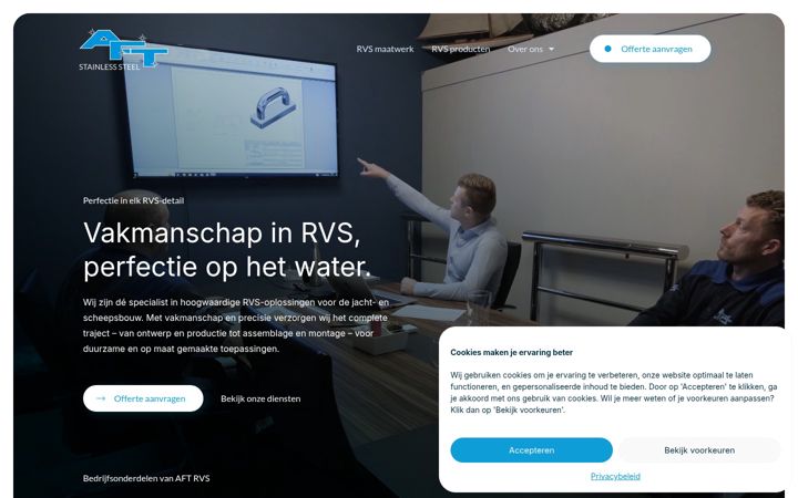 Screenshot of aft-rvs.nl