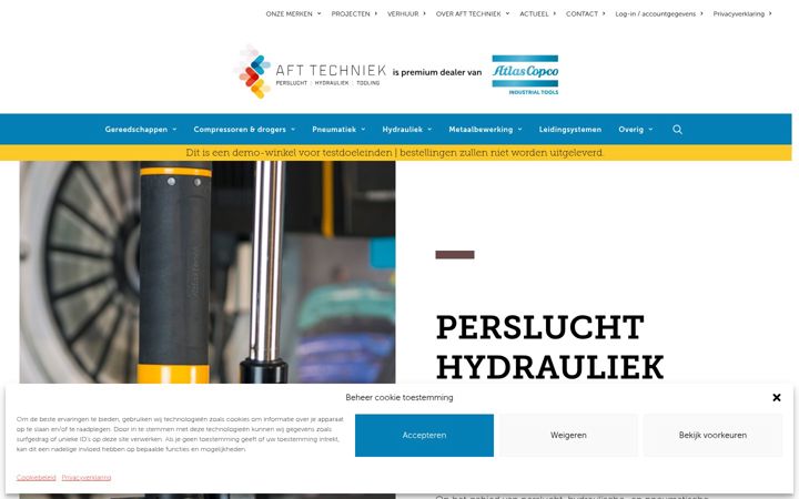 Screenshot of aft-techniek.nl