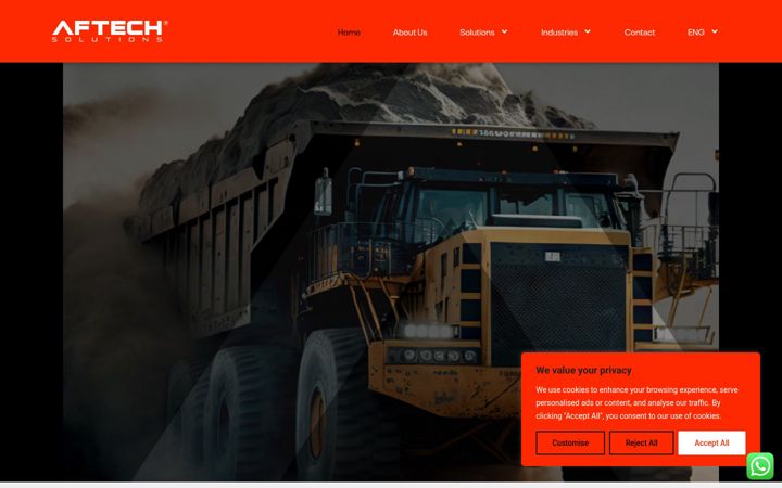 Screenshot of aftech.africa