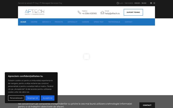 Screenshot van aftech.ro