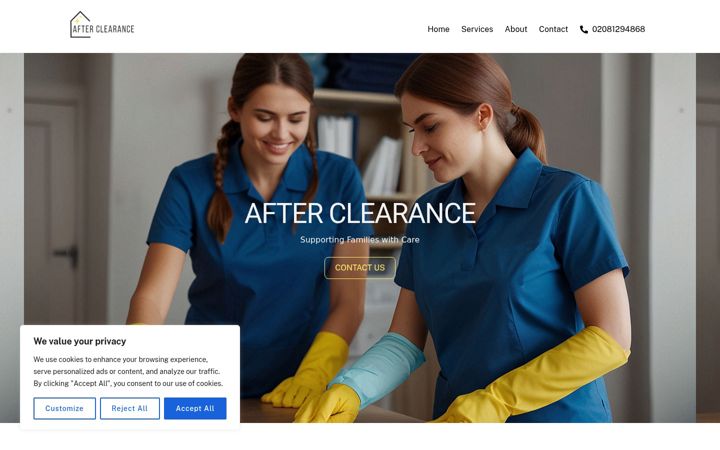 Screenshot of afterclearance.co.uk