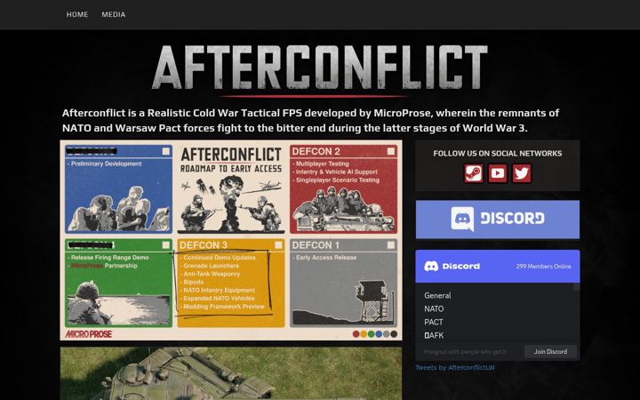 Screenshot of afterconflict.com