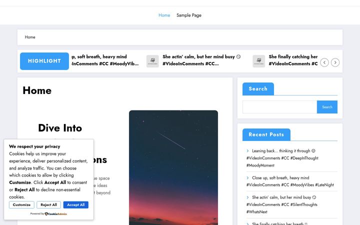 Screenshot of afterdarktalks.com