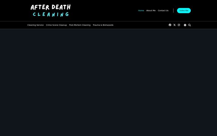 Screenshot of afterdeathcleaning.com