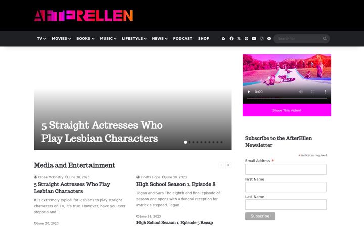 Screenshot of afterellen.com