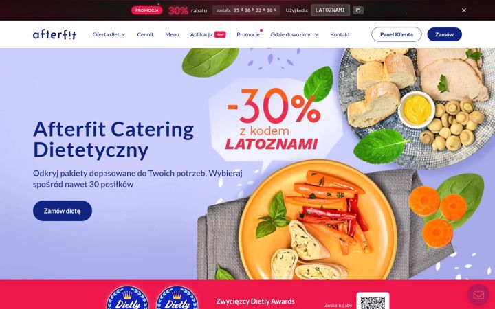 Captura de pantalla de afterfit-catering.pl