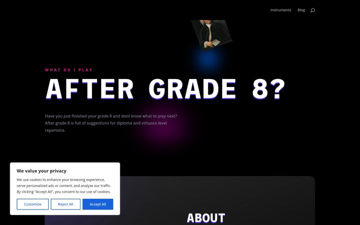 Captura de pantalla de aftergrade8.com