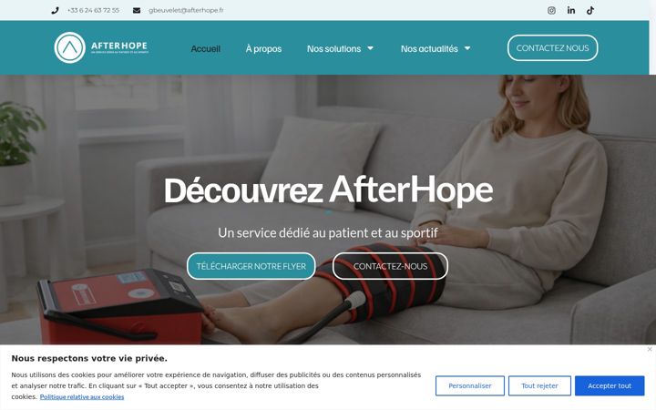 Captura de pantalla de afterhope.fr