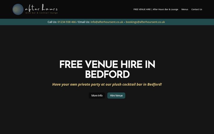 Screenshot of afterhoursent.co.uk