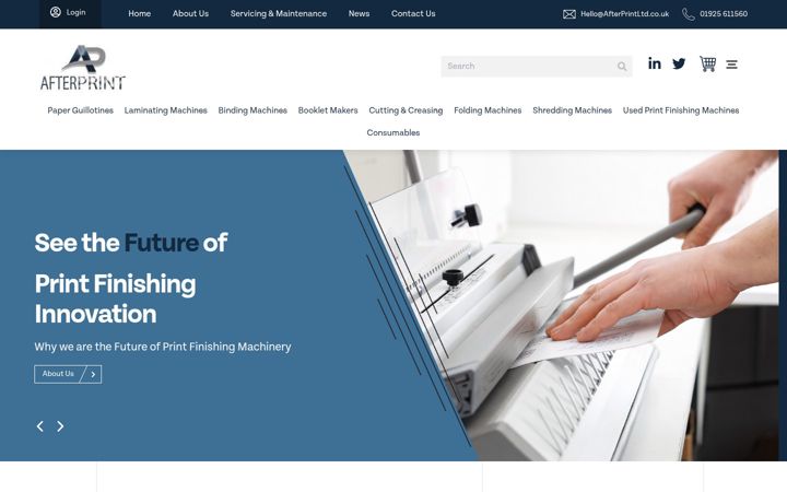 Screenshot of afterprintltd.co.uk