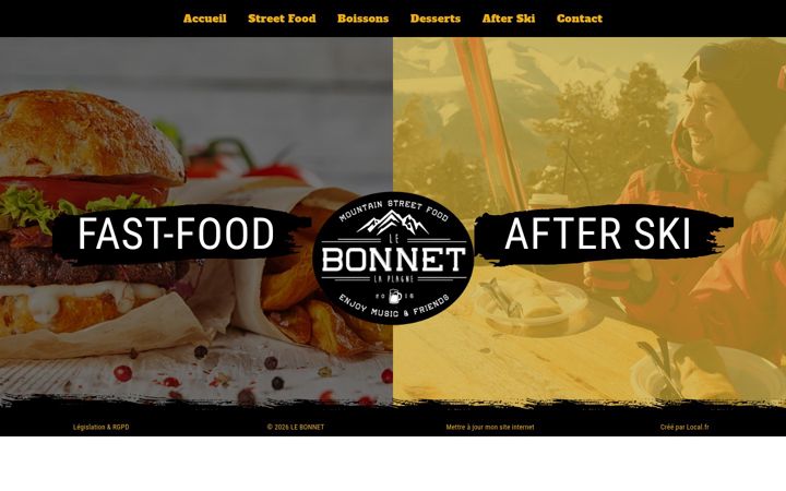 Screenshot of afterski-lebonnet.fr