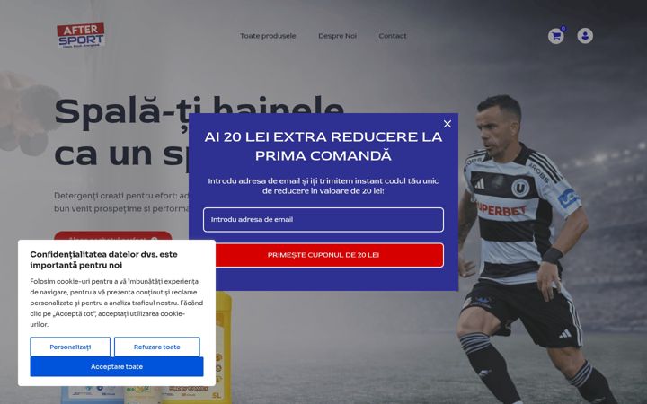 Screenshot of aftersport.ro