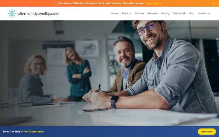Screenshot of afterthefactpayrollcpa.com